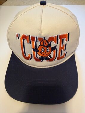 Syracuse Cream and Navy 'Cuse Embroidered Baseball Cap